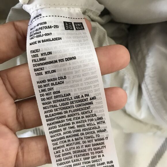 Uniqlo Beige Neutral Ultra Light Down Full Zip Womens Puffer Sleeveless Vest - L - Picture 8 of 9